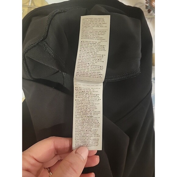 Athleta Endless High Rise Pants Travel Athletic Casual Work Black Size 10 Office - Picture 9 of 10